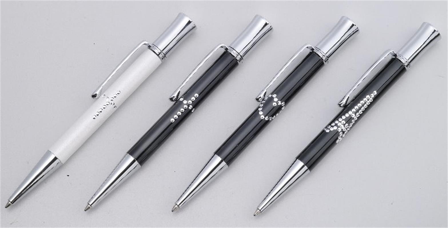 Aluminium Crystal Gem Ballpoint Pen B107C