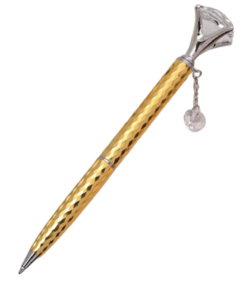 Exquisite Diamond Cut 24K Gold Luxury Ballpoint Pen B88(2C)-T20