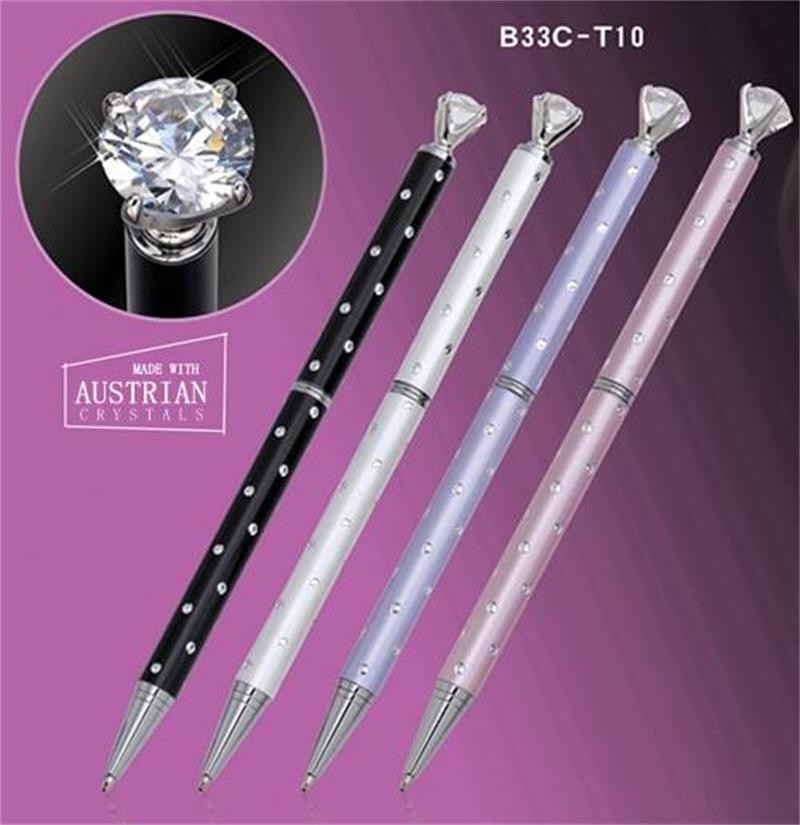 Bright full diamond ballpoint pen B-33CC-T10