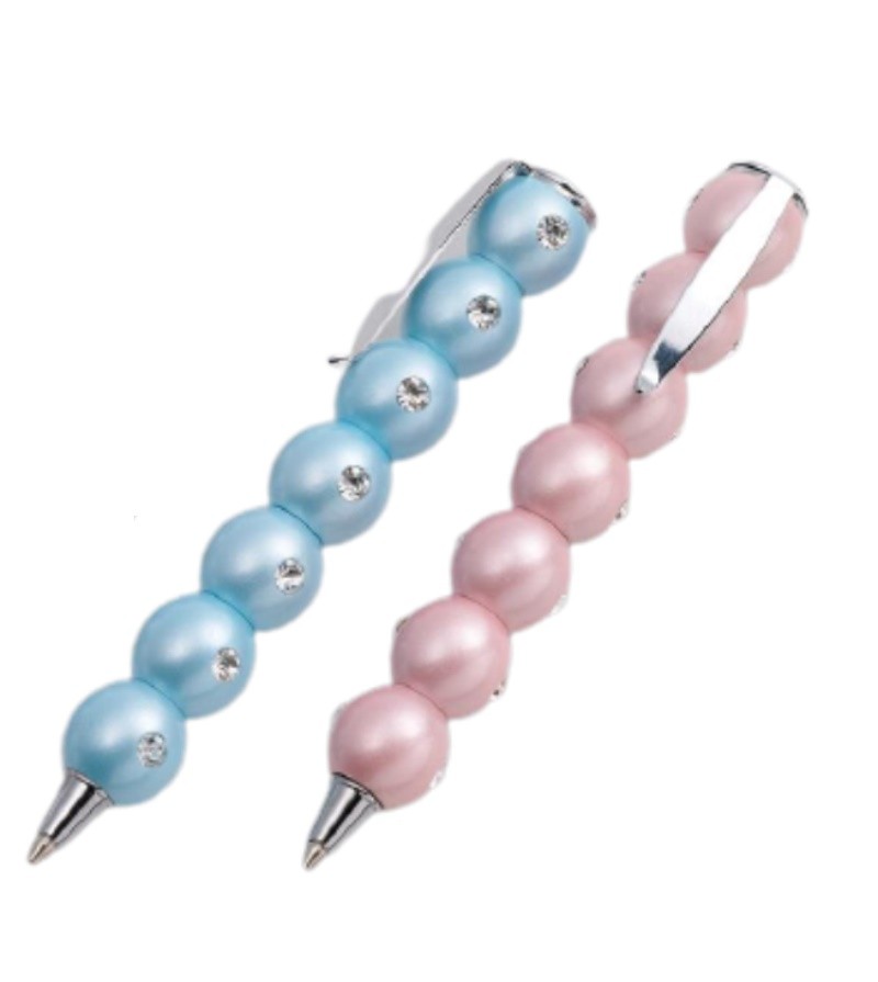 Pearly chrome-plated luxury crystal ball pen B13-LP