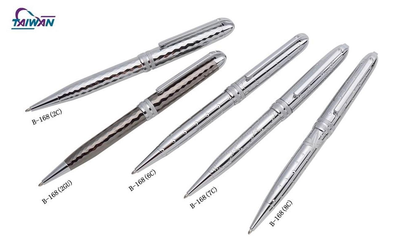 Diamond-cut stylish ballpoint pen B-168(2C).B-168(2GU)