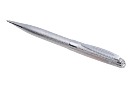 Stylish diamond-cut design and chrome-plated luxury ballpoint pen B-113 (4C)