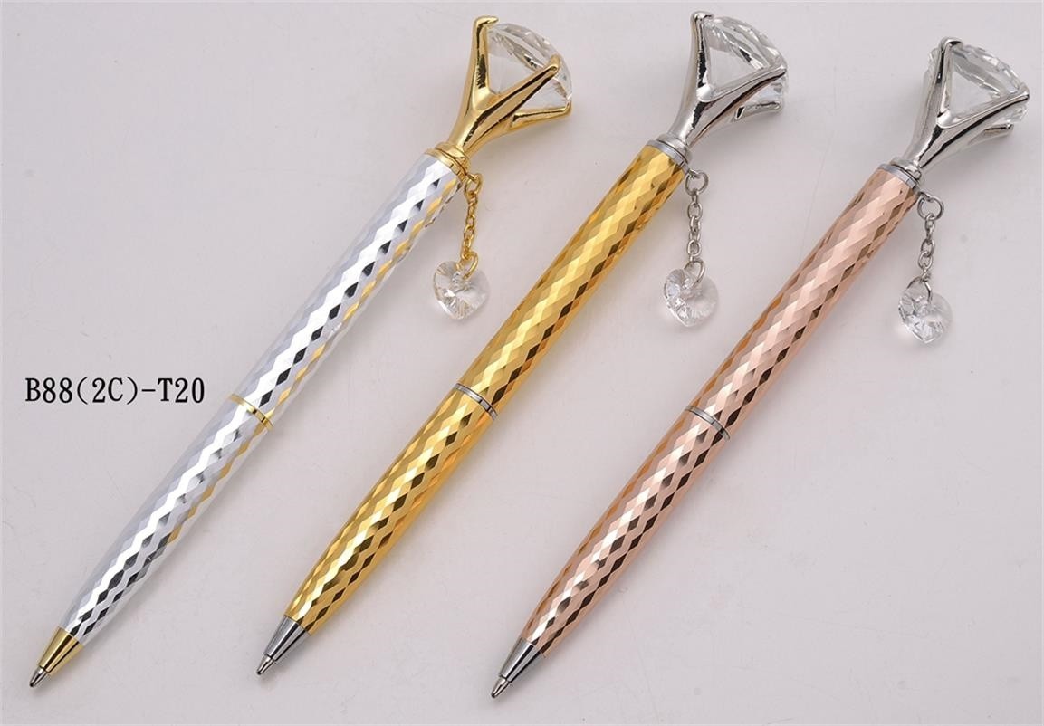 Exquisite Diamond Cut 24K Gold Luxury Ballpoint Pen B88(2C)-T20