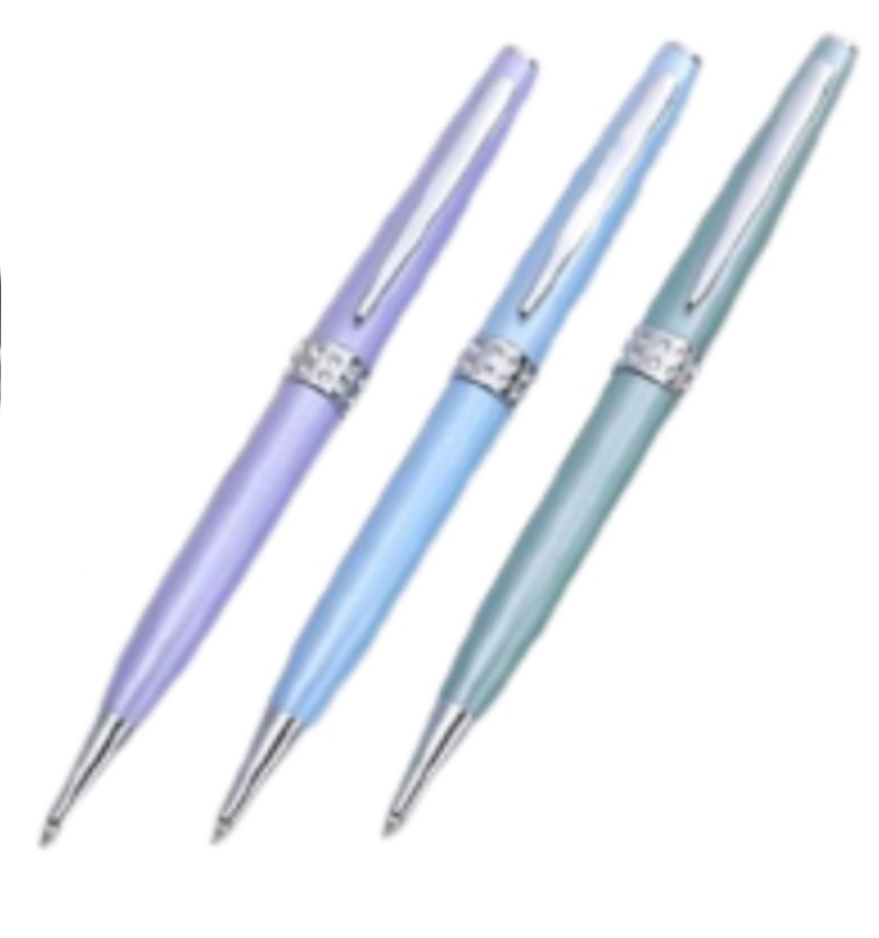 Exquisite crystal inlaid gold-plated ballpoint pen B-124