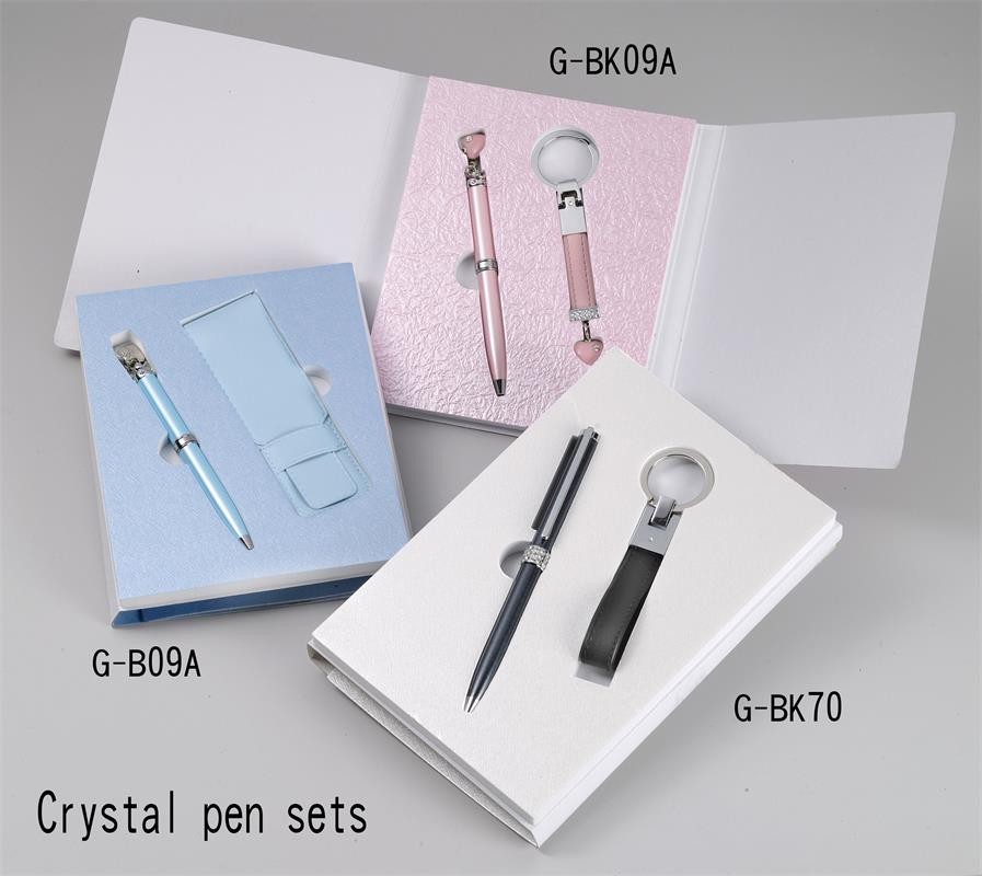 Metal crystal pen set G-BK70/BK09A/B09A