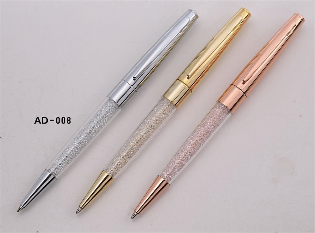 Exquisite brass luxury crystal ball pen AD-008