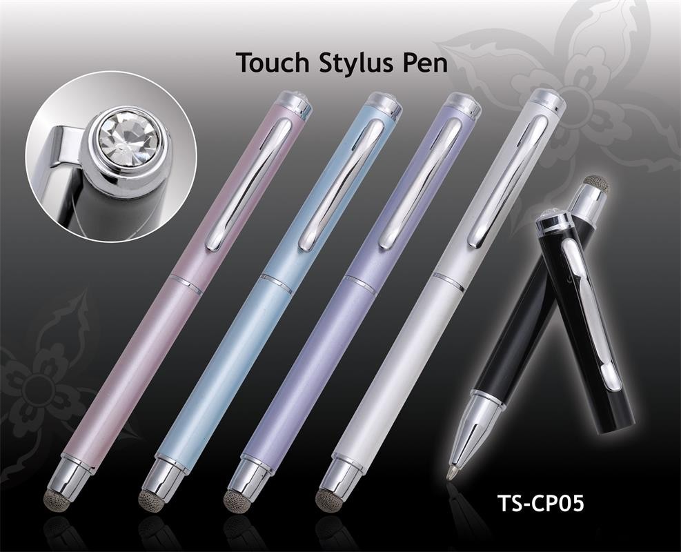 Five-color metal diamond-studded touch screen stylus TS-CP05